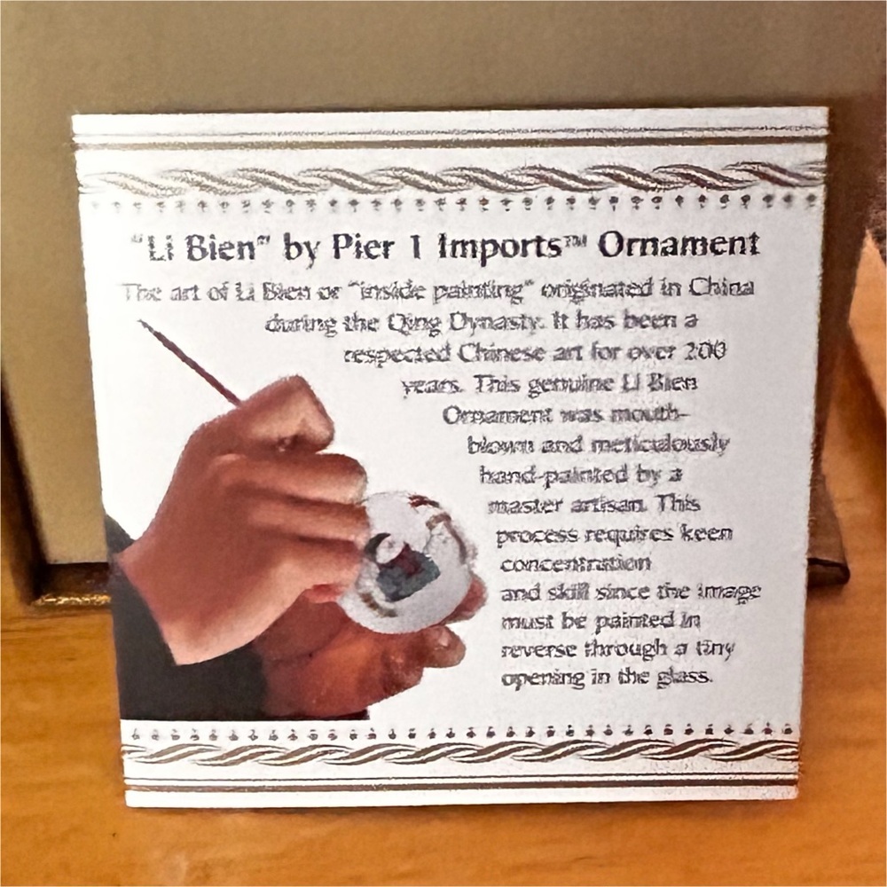 Pier 1  2016 Glass Angel Ornament Li Bien Replacement Christmas Decor Boxed - Picture 5 of 6